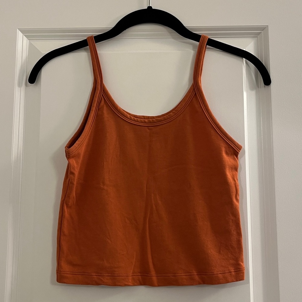 Like New ARQ Crop Tank Reddish Orange Size S